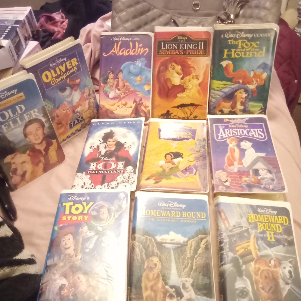 Disney Classic Vintage VHS Movie Tapes Lot